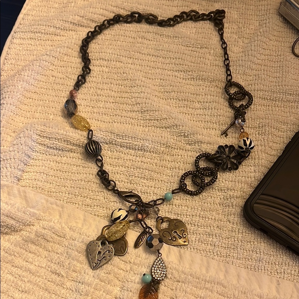 Elegant Multi-Color Charm lanyard Necklace